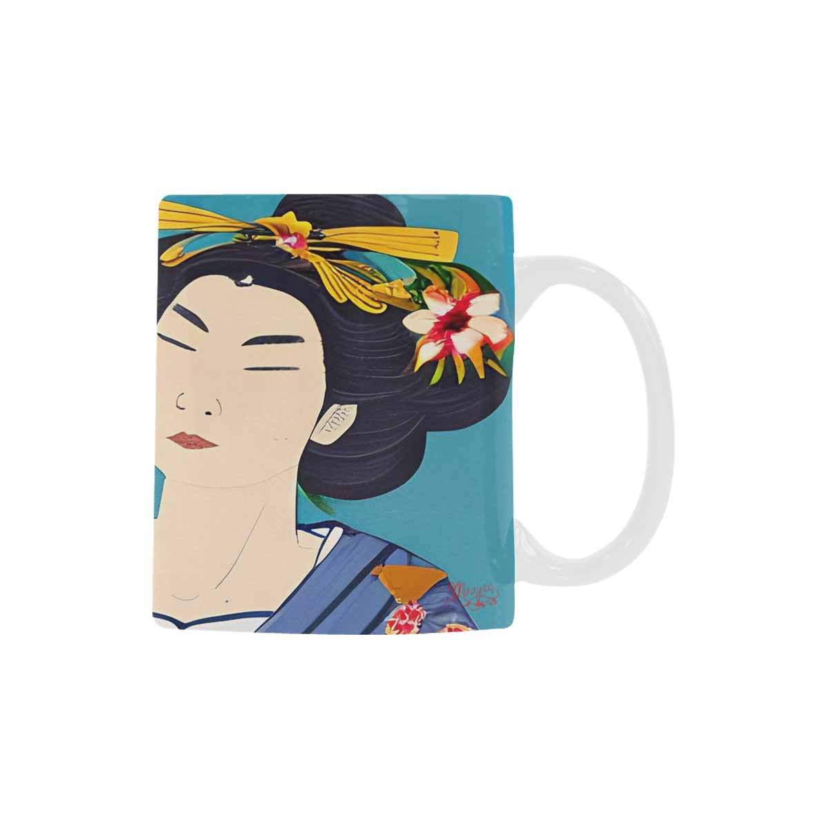 Quality Mug, coffee mug, tea cup, Asian Faces, Design 42