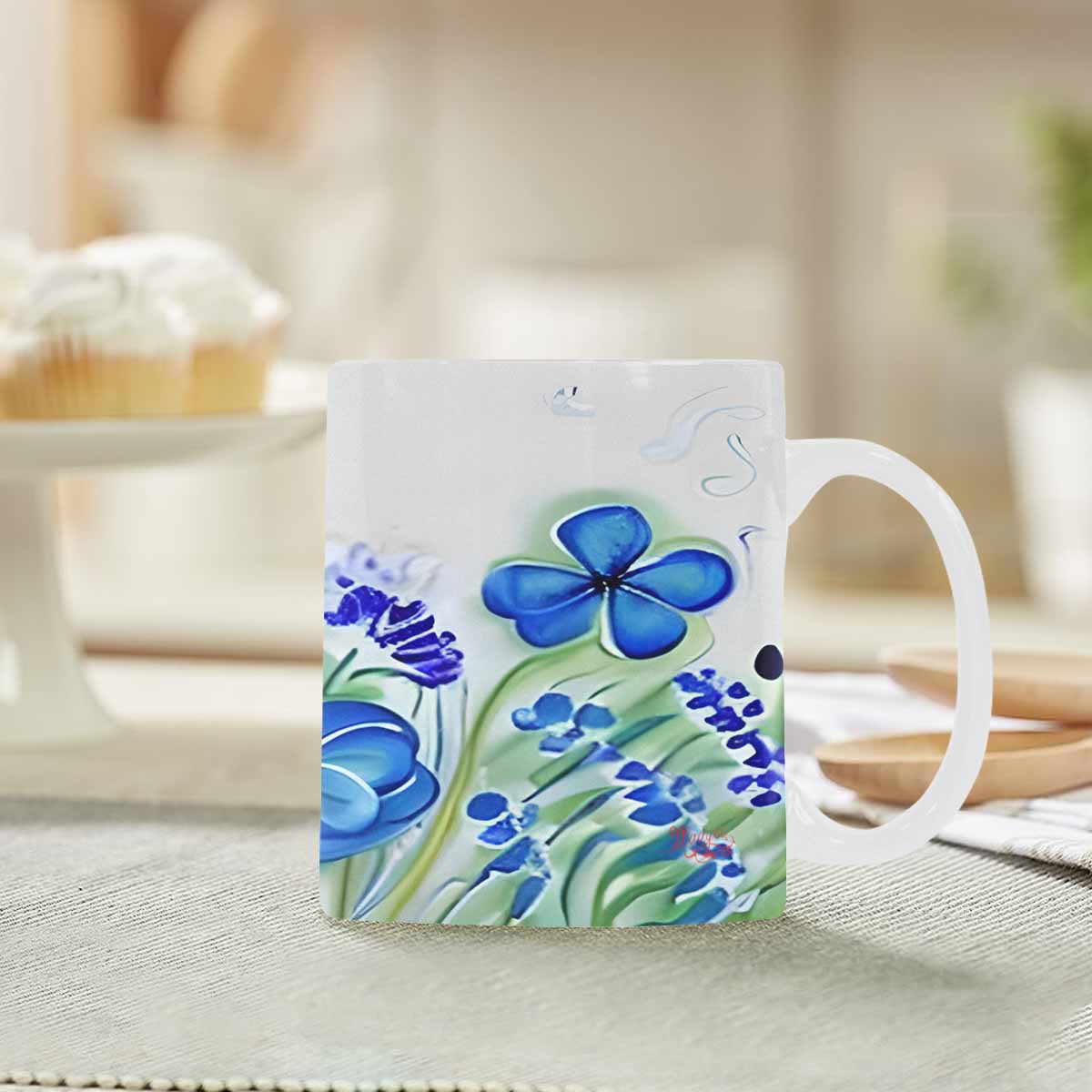 Quality Mug, coffee mug, tea cup, Bright florals, Set 1, Design 78