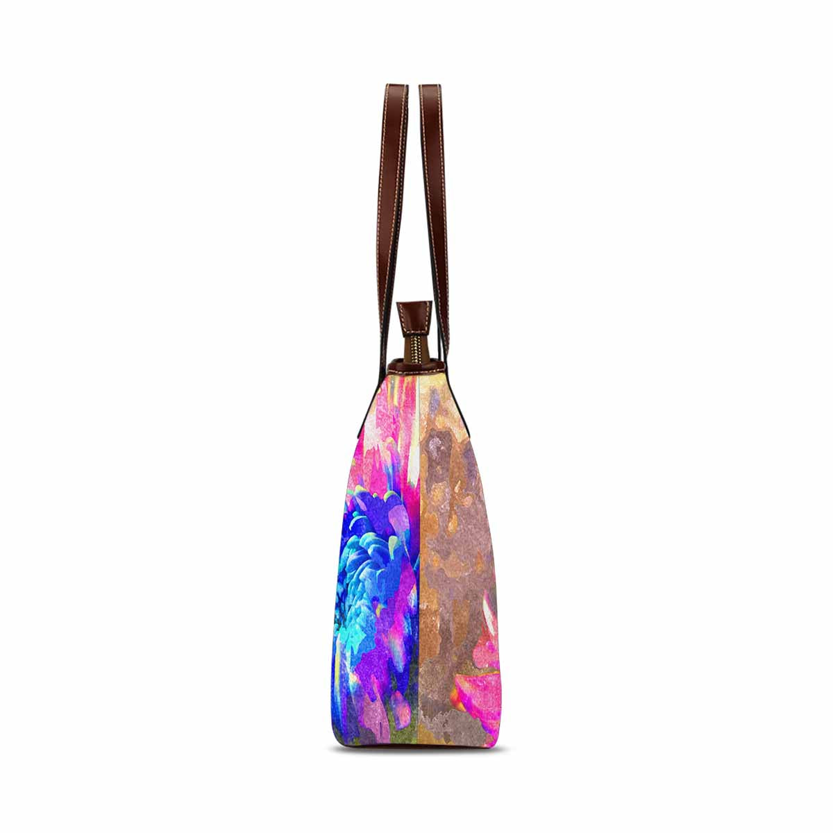 Classic Fabric handbag, watercolor floral, design 30