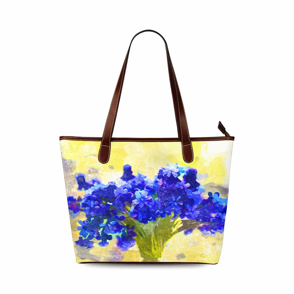 Classic Fabric handbag, watercolor floral, design 103