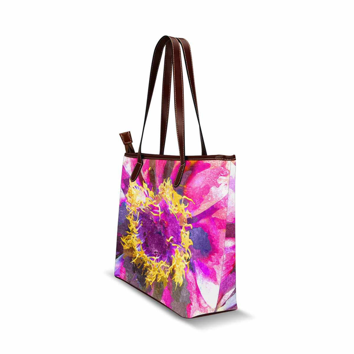 Classic Fabric handbag, watercolor floral, design 157