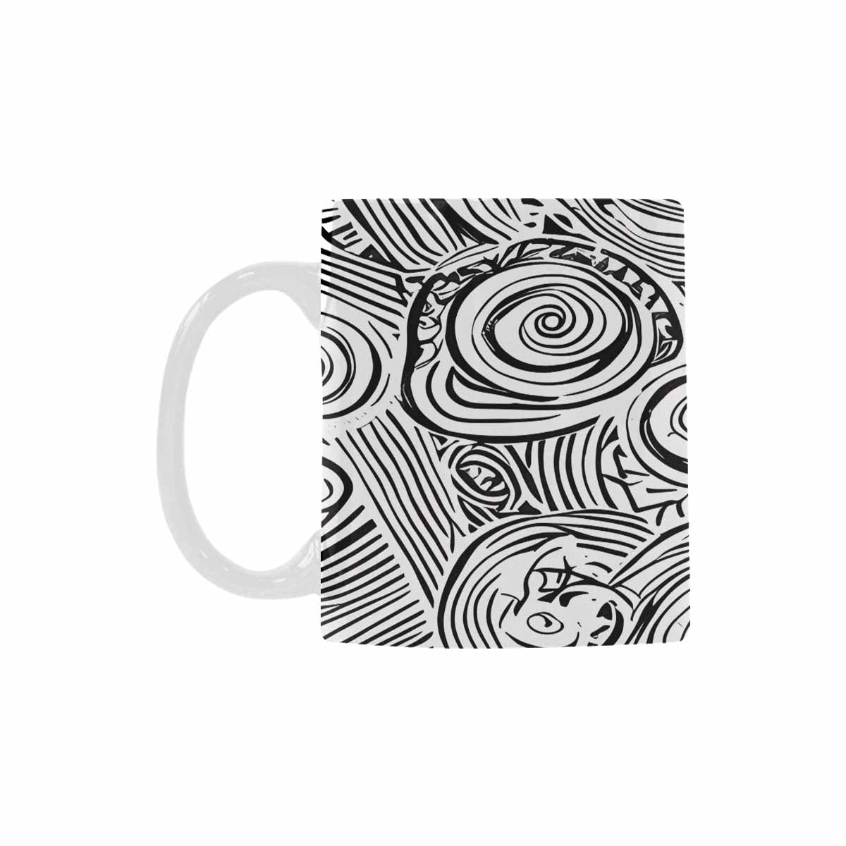 Quality Mug, coffee mug, tea cup, B & W Abstract, Set 1, design 32