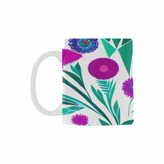 Quality Mug, coffee mug, tea cup, Bright florals, Set 1, Design 136