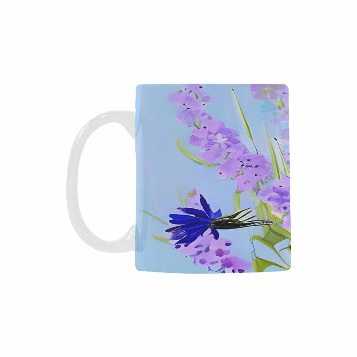 USA made Quality Mug, coffee mug, tea cup, Bright florals, Set 1, Design 96