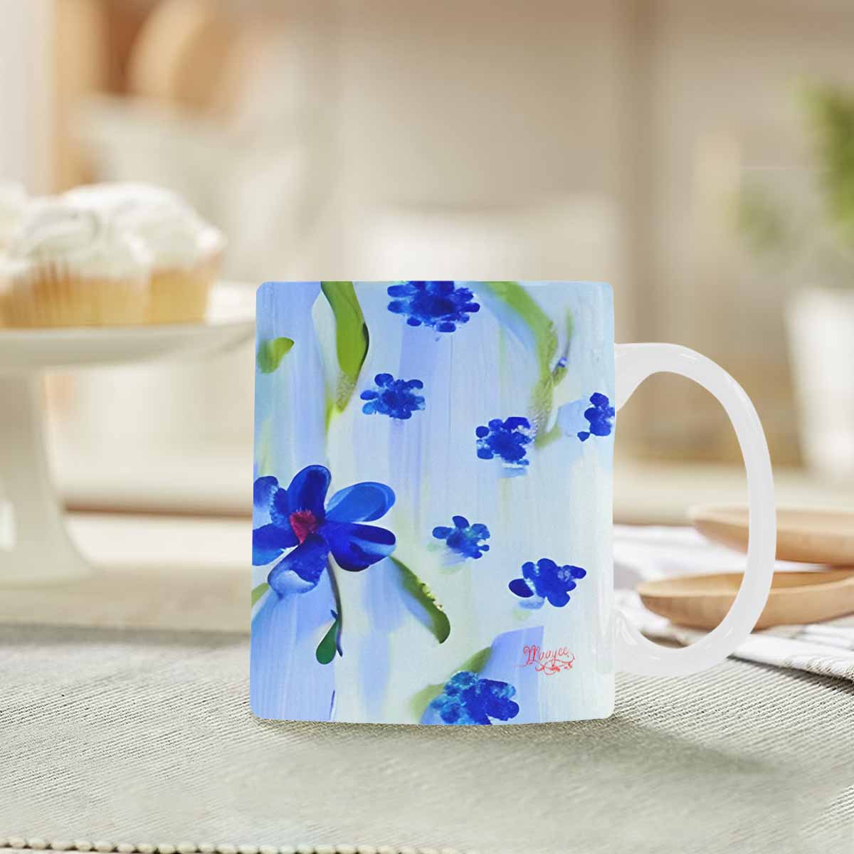 Quality Mug, coffee mug, tea cup, Bright florals, Set 1, Design 84