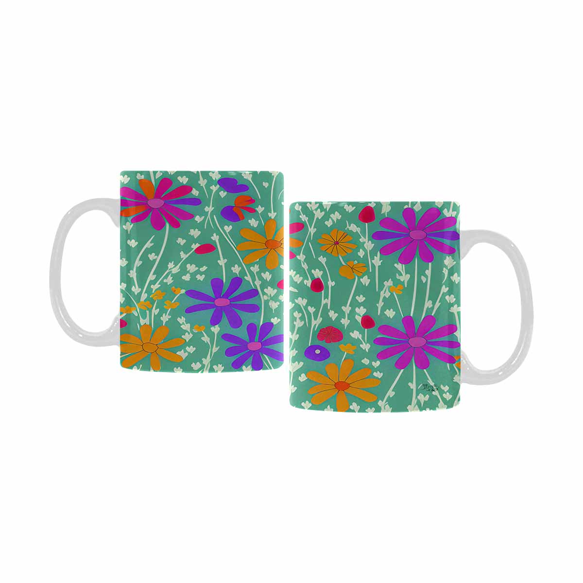 Quality Mug, coffee mug, tea cup, Set 1, Mixed Floral design 55