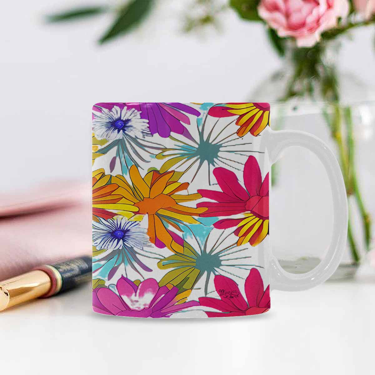 Quality Mug, coffee mug, tea cup, Set 1A, Mixed Floral design 45