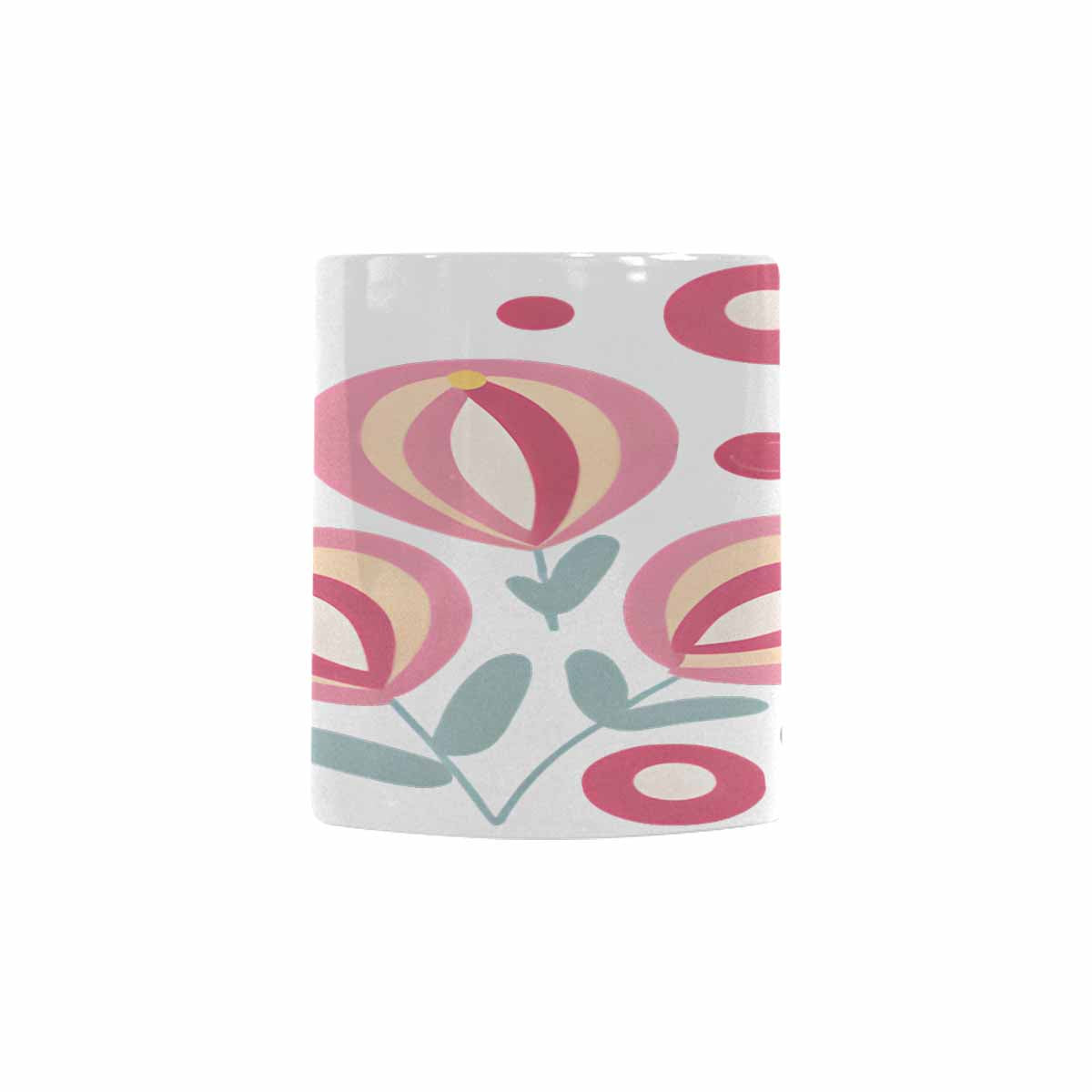 Quality Mug, coffee mug, tea cup, Bright florals, Set 2, design 5