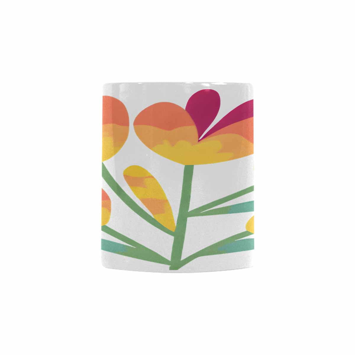 Quality Mug, coffee mug, tea cup, Bright florals, Set 2, design 52