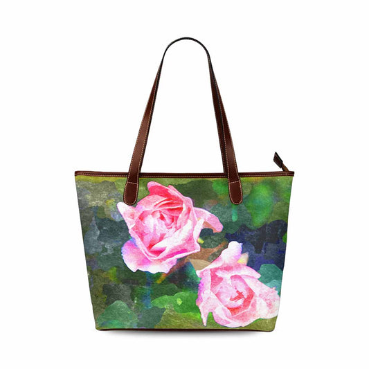 Classic Fabric handbag, watercolor floral, design 190