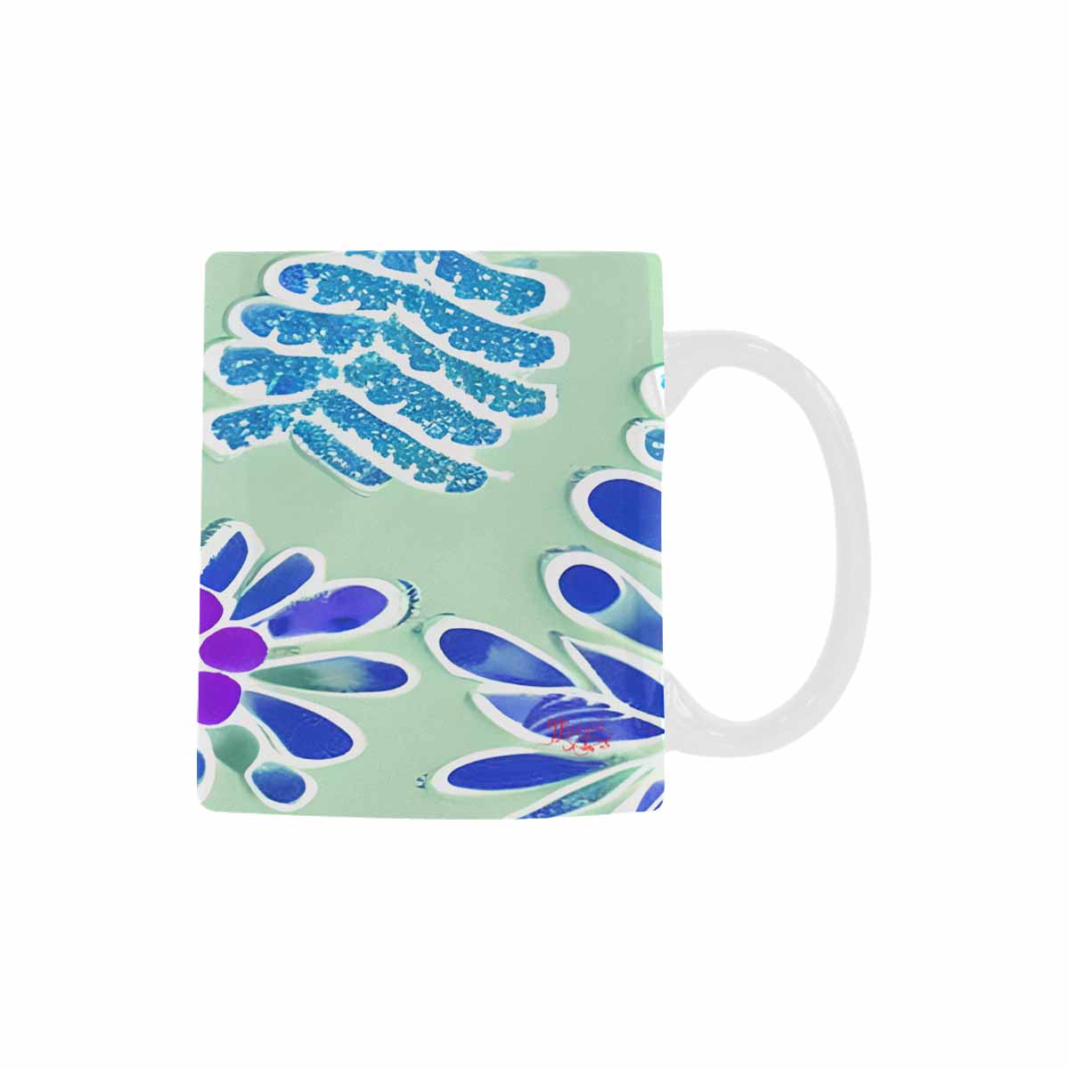 Quality Mug, coffee mug, tea cup, Bright florals, Set 1, Design 126