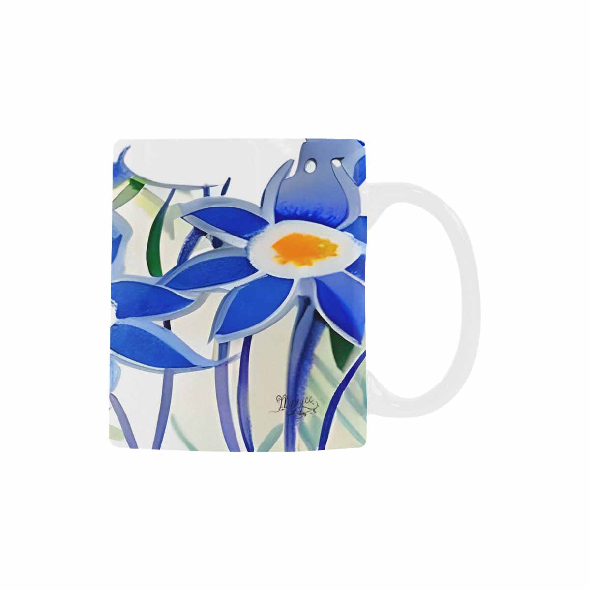 USA made Quality Mug, coffee mug, tea cup, Bright florals, Set 1A, Design 46