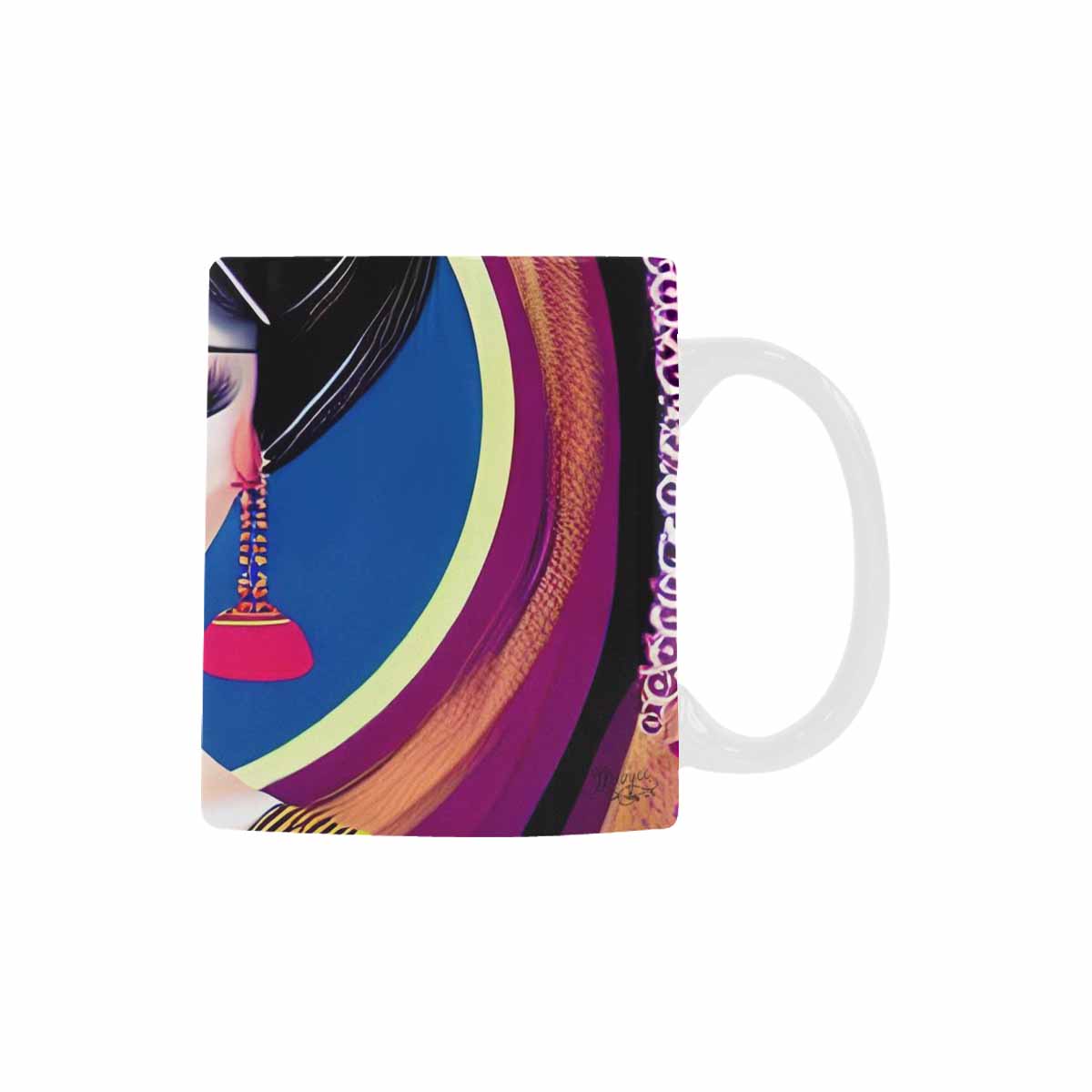 Quality Mug, coffee mug, tea cup, Asian Faces, Design 8