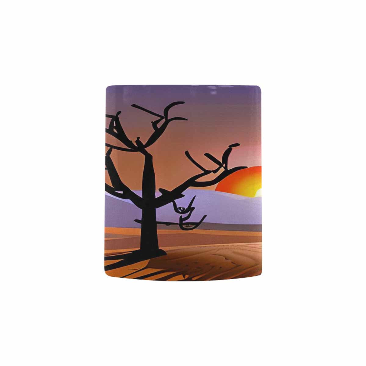 Coffee Mug, tea cup, desert scene, design 67