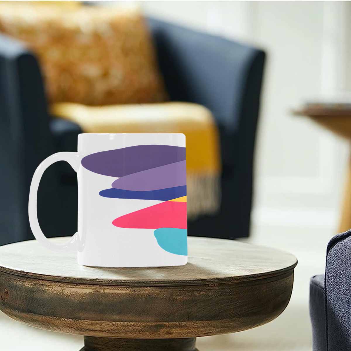 Quality Mug, coffee mug, tea cup, Bold Abstract, Set 1, design 10