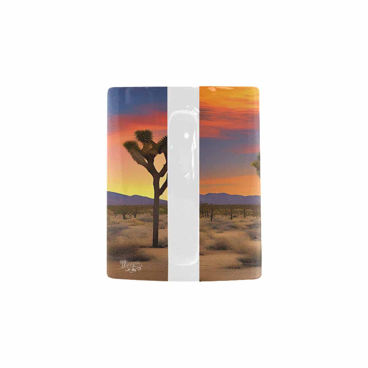 Coffee Mug, tea cup, desert scene, design 6