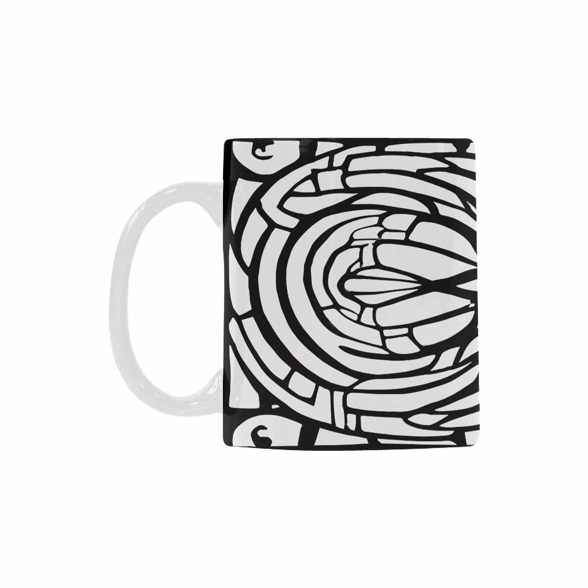 Quality Mug, coffee mug, tea cup, B & W Abstract, Set 1, design 56