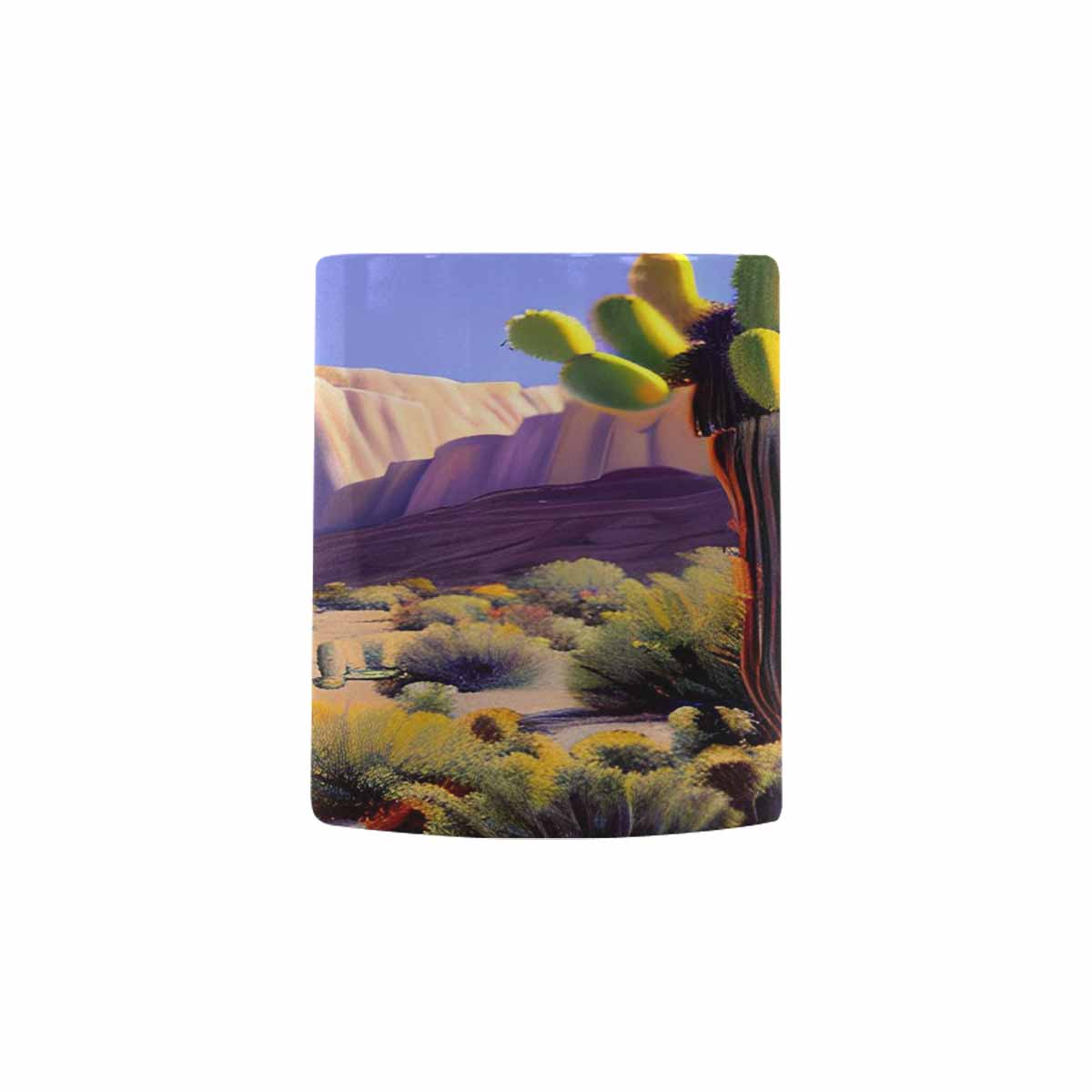 Coffee Mug, tea cup, desert scene, design 15