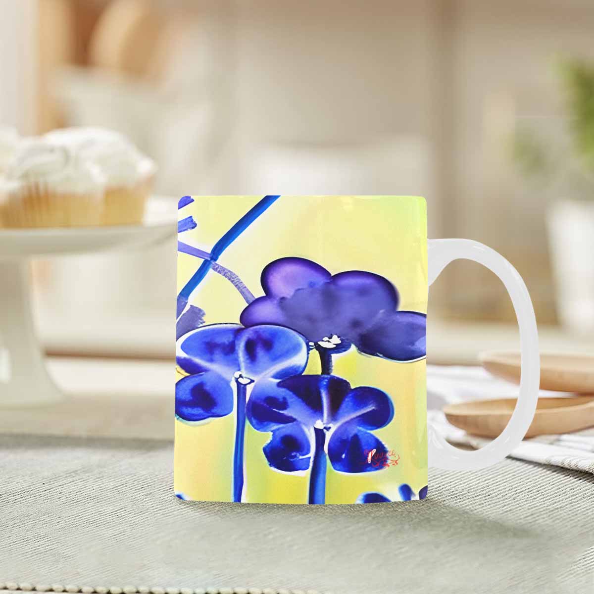 Quality Mug, coffee mug, tea cup, Bright florals, Set 1, Design 146