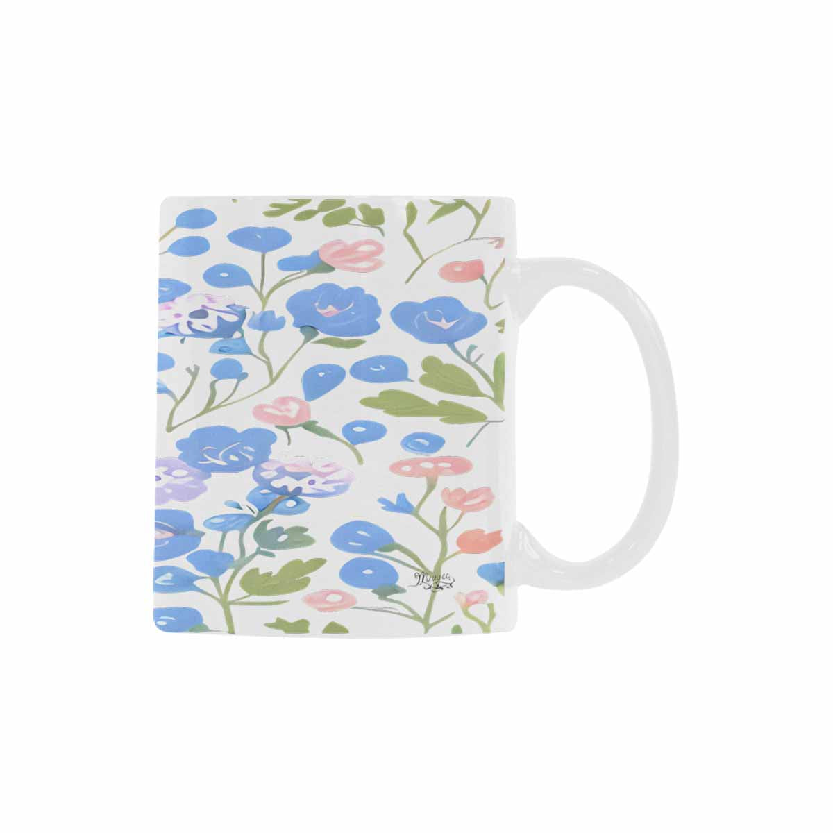 Quality Mug, coffee mug, tea cup, Bright florals, Set 2, design 8