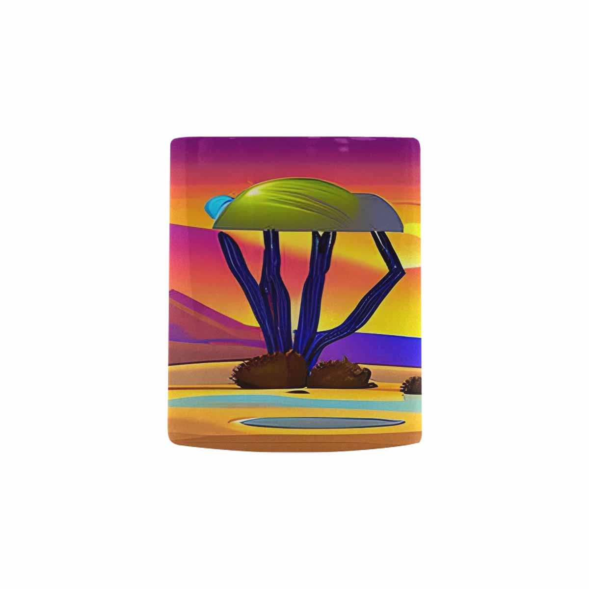 Coffee Mug, tea cup, desert scene, design 60