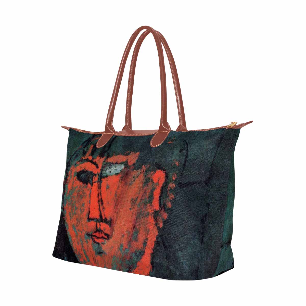 Classic handbag, Modigliani design, choice of 2 colors, Head