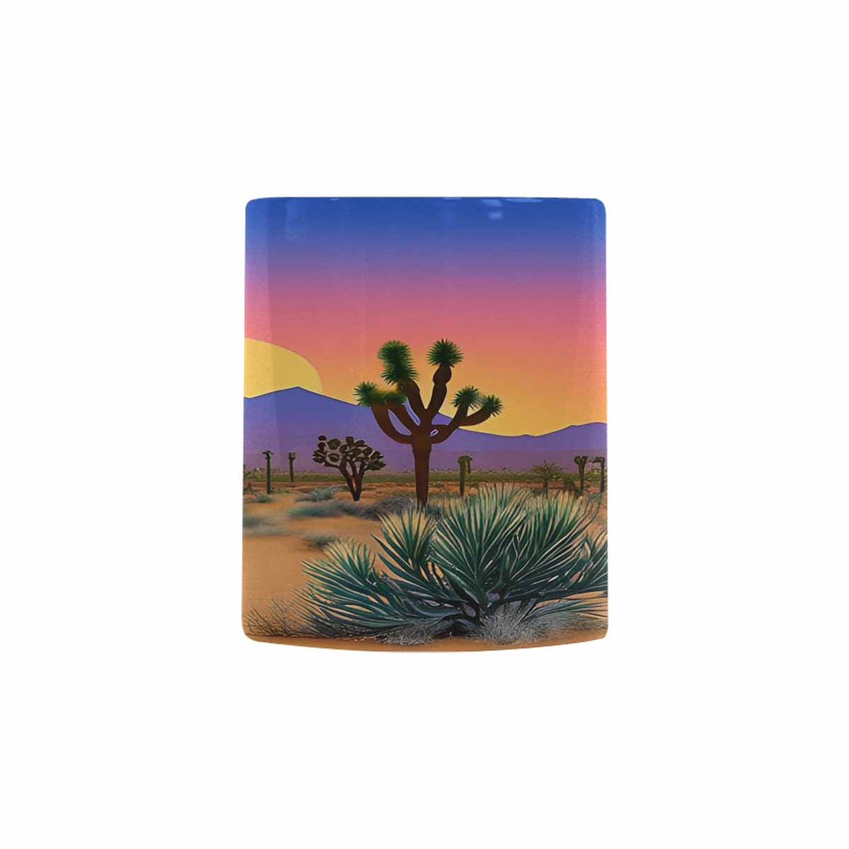 Coffee Mug, tea cup, desert scene, design 9