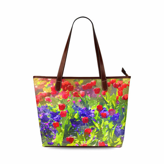 Classic Fabric handbag, watercolor floral, design 276