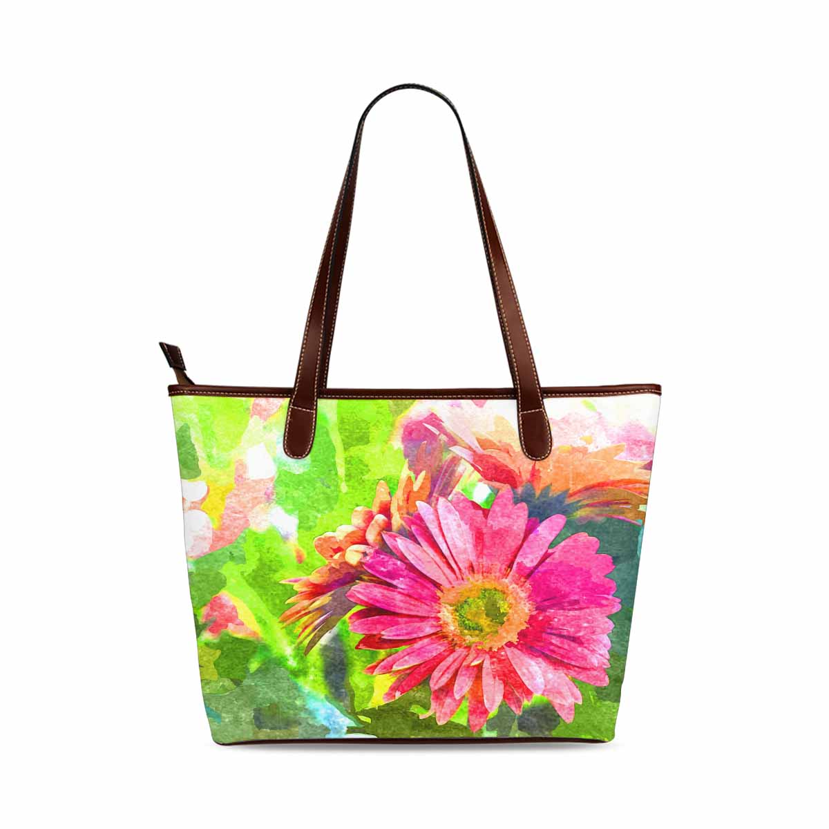 Classic Fabric handbag, watercolor floral, design 64