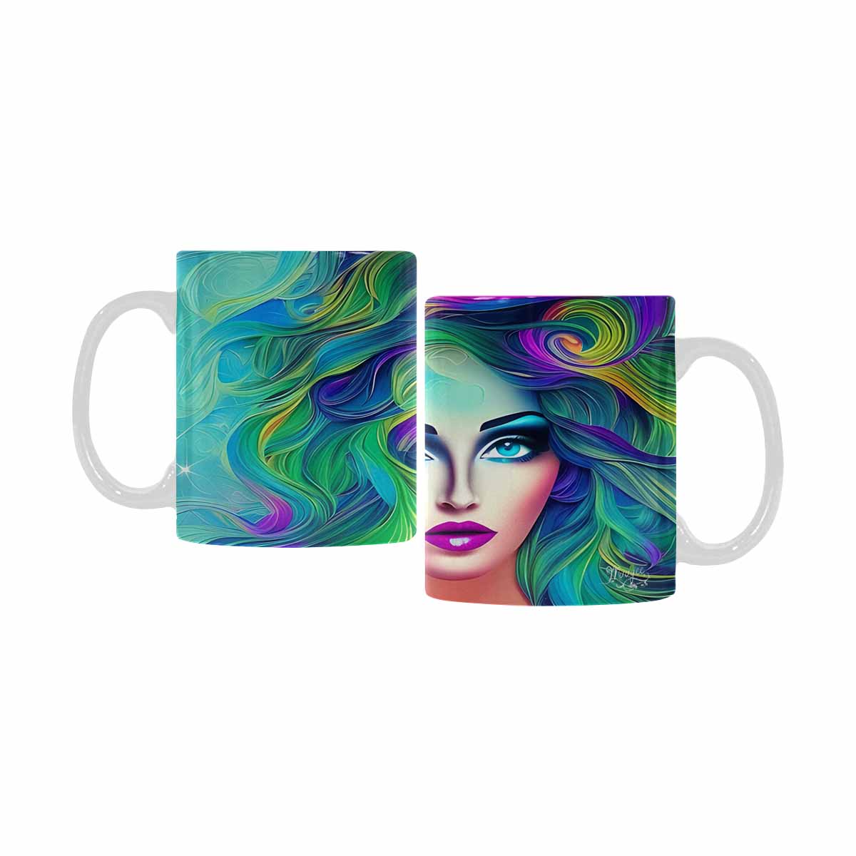 Coffee Mug, tea cup,caucasian Face, design 29