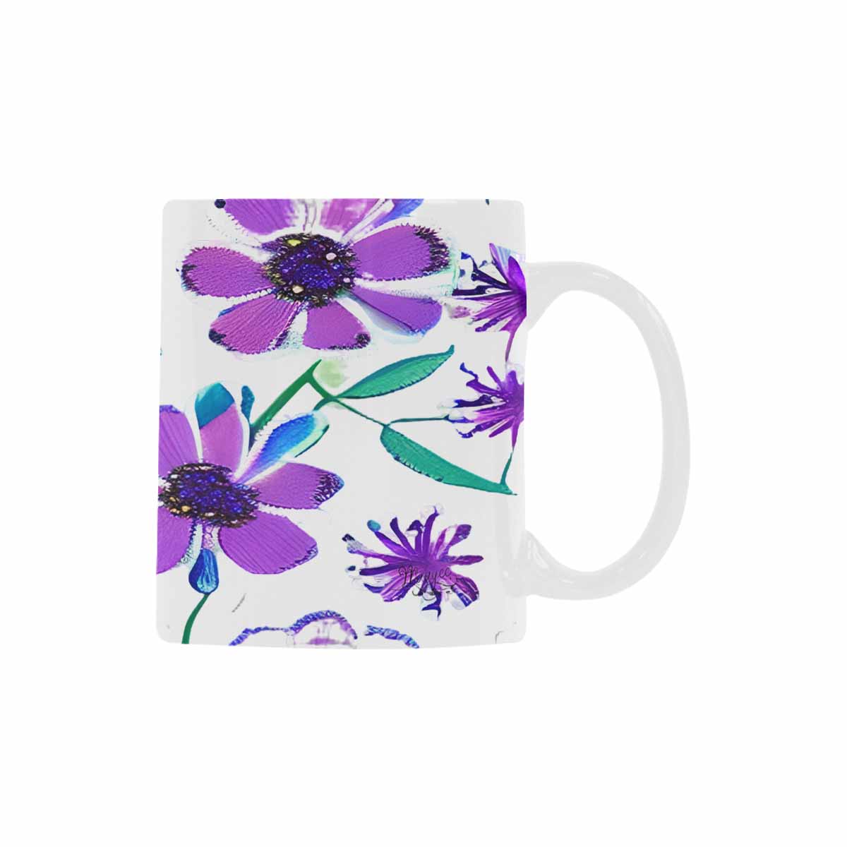 Quality Mug, coffee mug, tea cup, Bright florals, Set 1A, Design 143