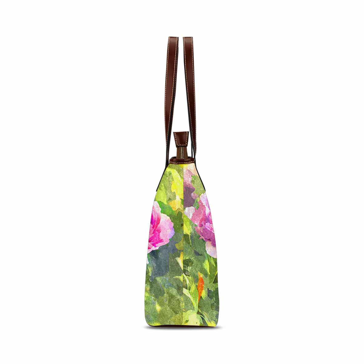 Classic Fabric handbag, watercolor floral, design 169