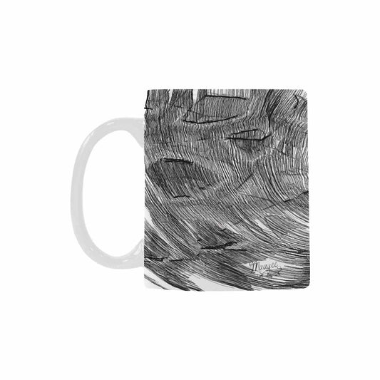 Quality Mug, coffee mug, tea cup, B & W Abstract, Set 1, design 162