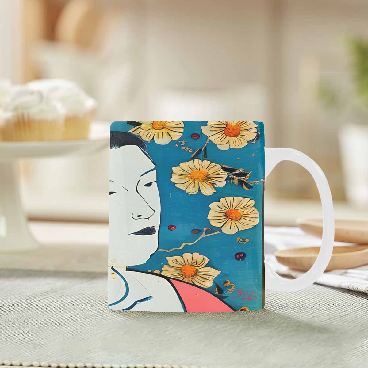 Quality Mug, coffee mug, tea cup, Asian Faces, Design 66