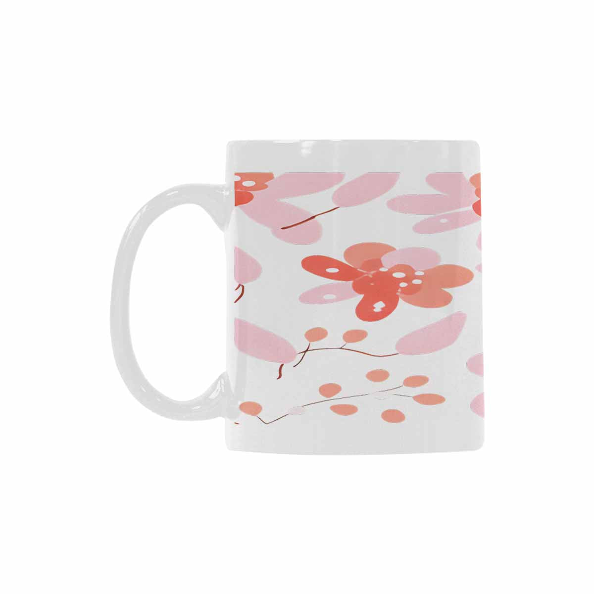 Quality Mug, coffee mug, tea cup, Bright florals, Set 2, design 4
