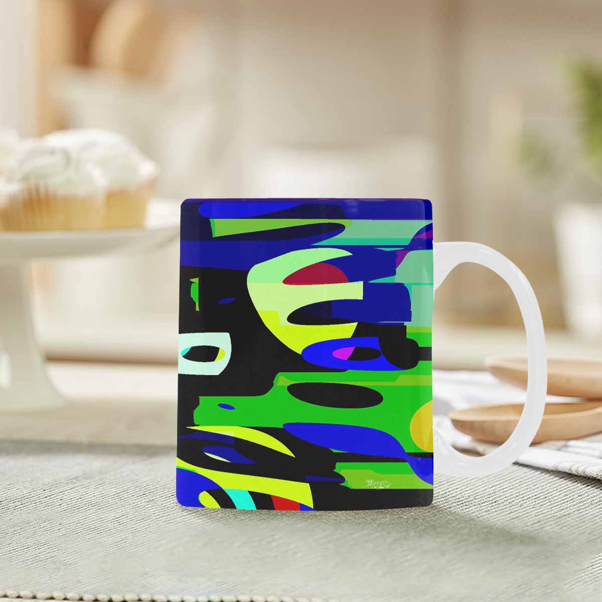 Unique Abstract design coffee mug, set 1, design 110