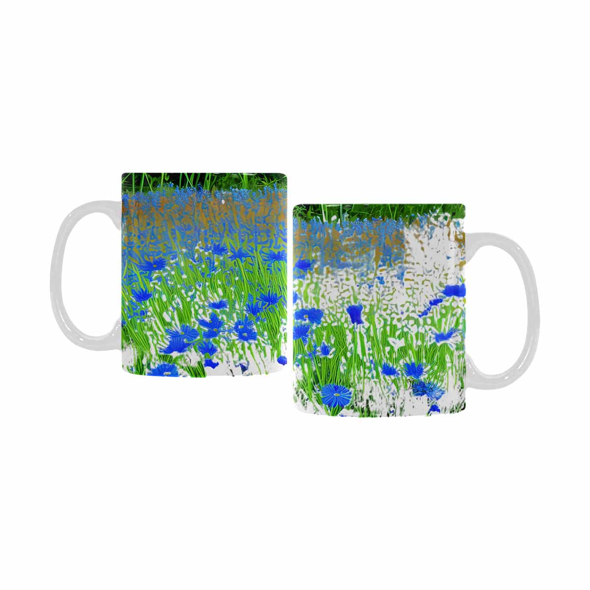 Quality Mug, coffee mug, tea cup, Bright florals, Set 1A, Design 1