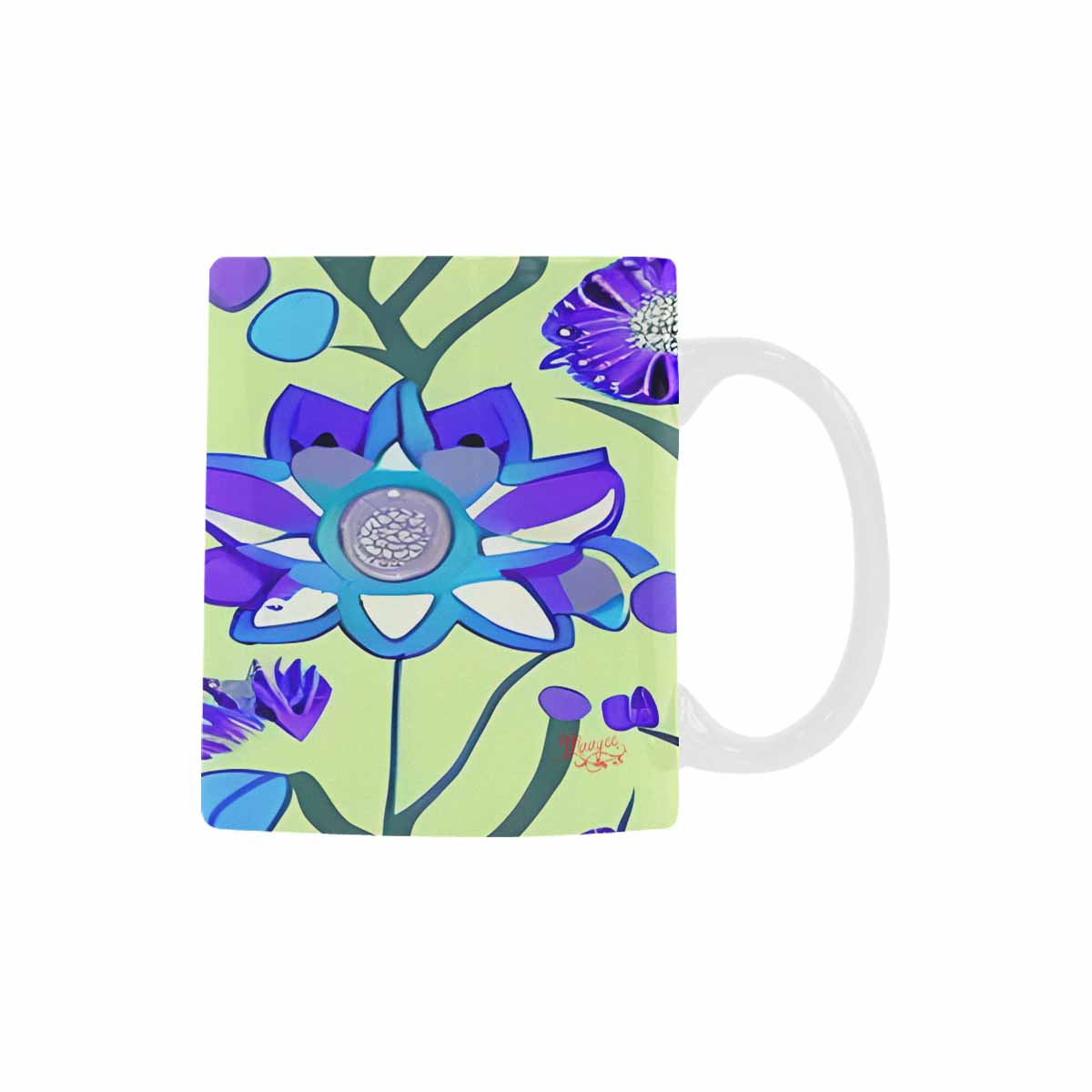 Quality Mug, coffee mug, tea cup, Bright florals, Set 1, Design 118