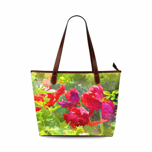 Classic Fabric handbag, watercolor floral, design 176