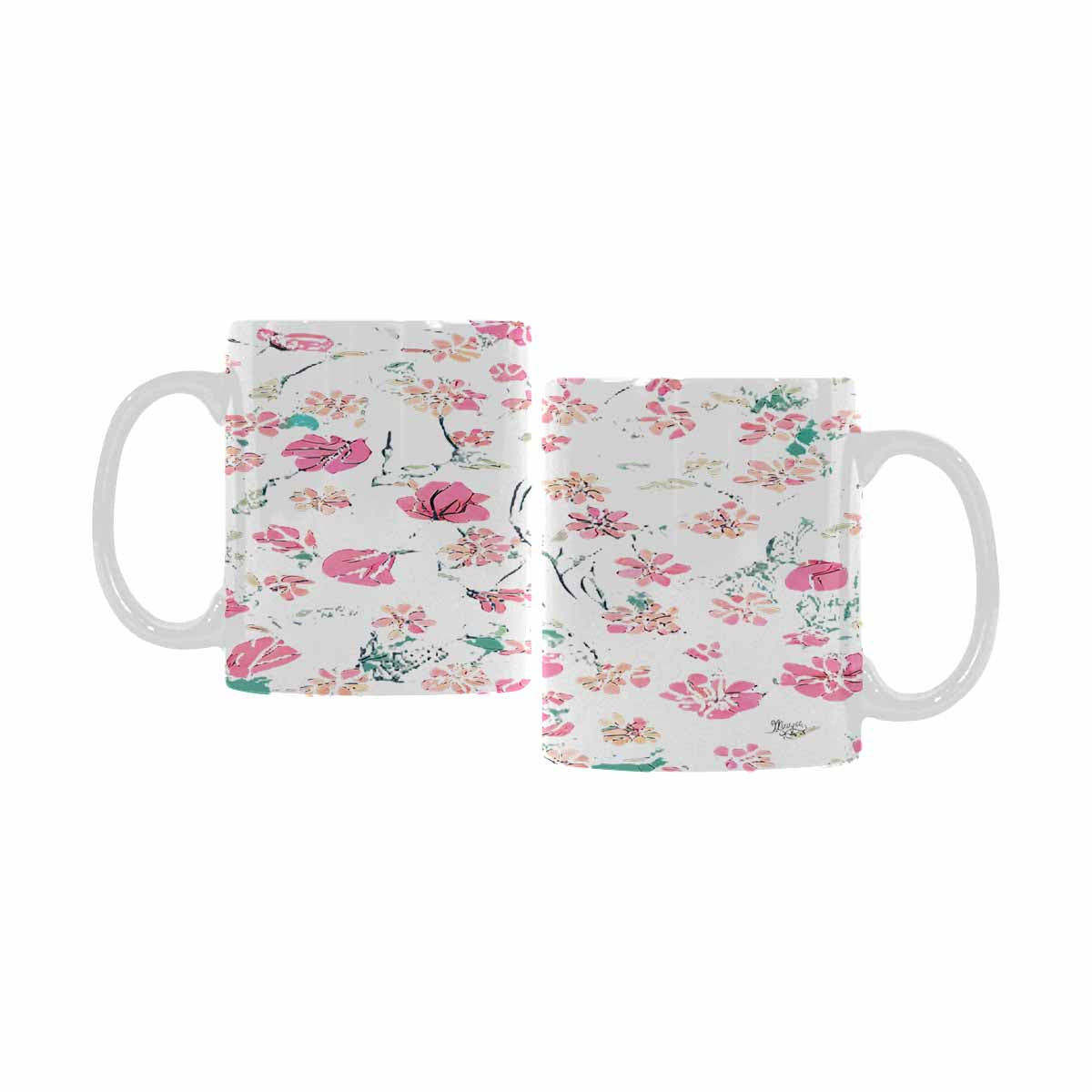 Quality Mug, coffee mug, tea cup, Set 1A, Mixed Floral design 1