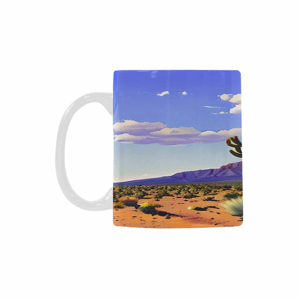 Coffee Mug, tea cup, desert scene, design 16