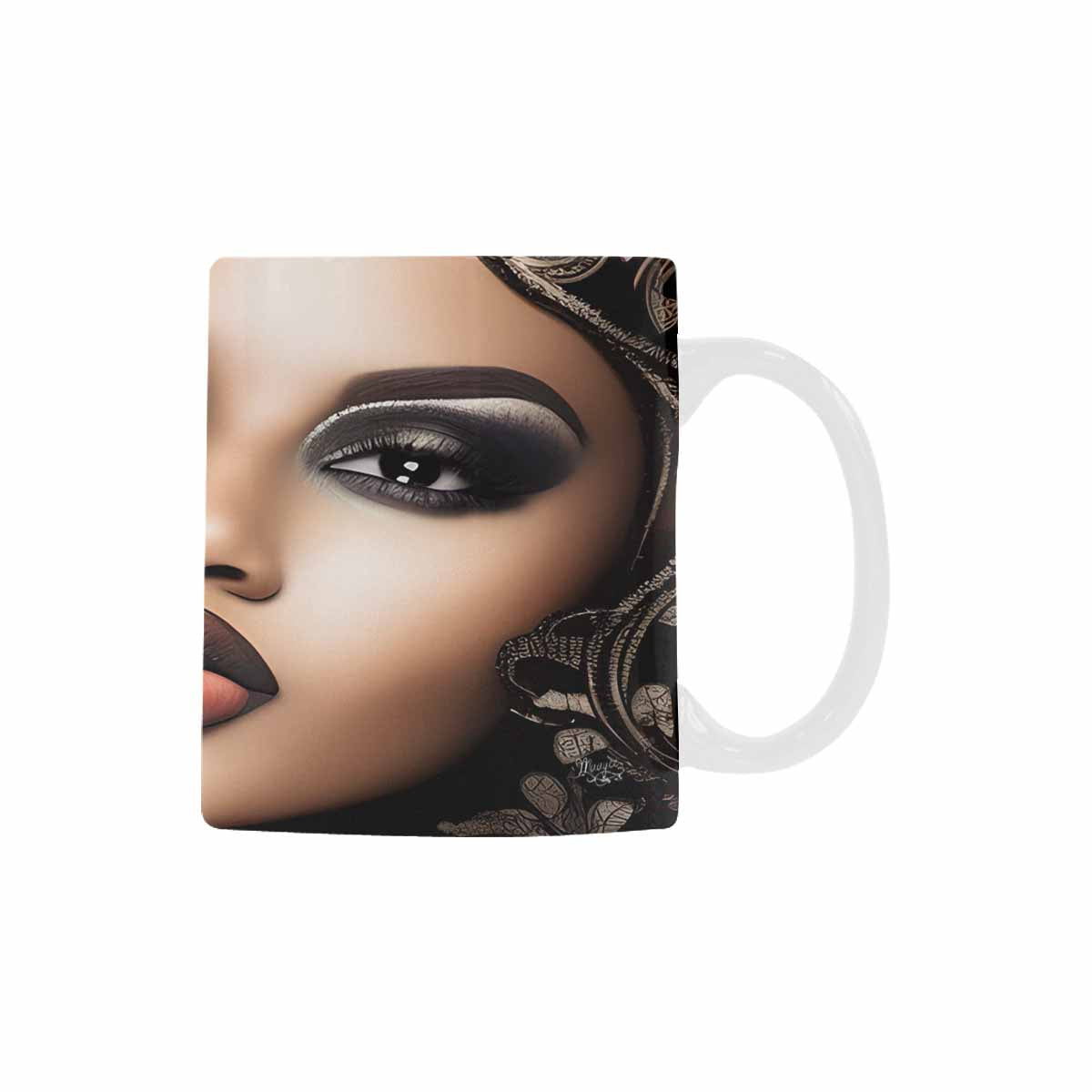 Quality Mug, coffee mug, tea cup, Black Faces, Set 1, design 5