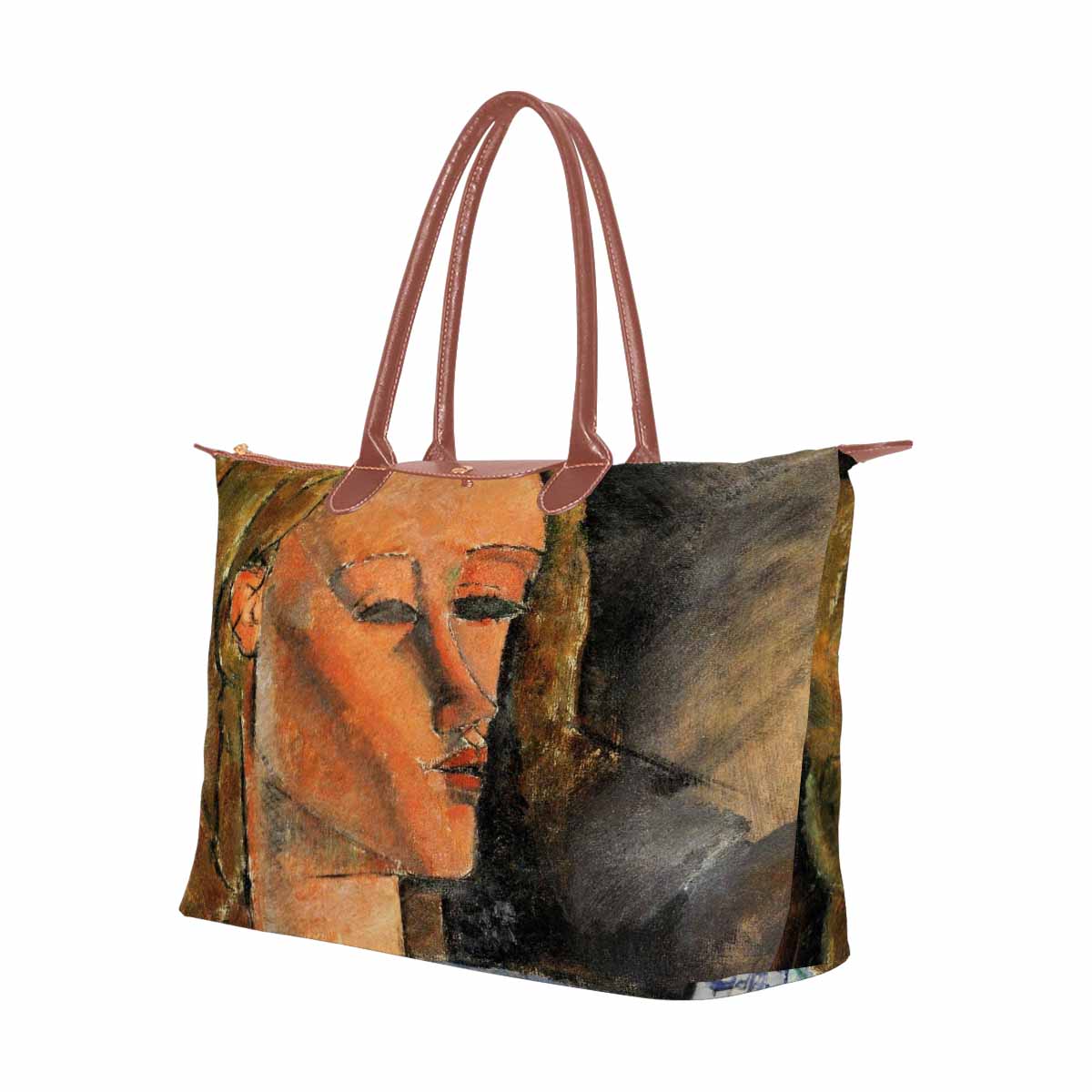 Classic handbag, Modigliani design, choice of 2 colors, Portrait of Beatrice Hastings 3