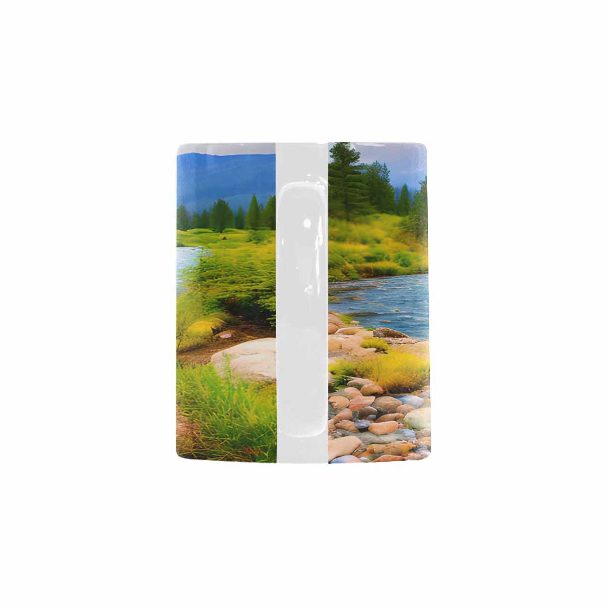 Rivers & Mountains Landscape mugs, set 1 design 7