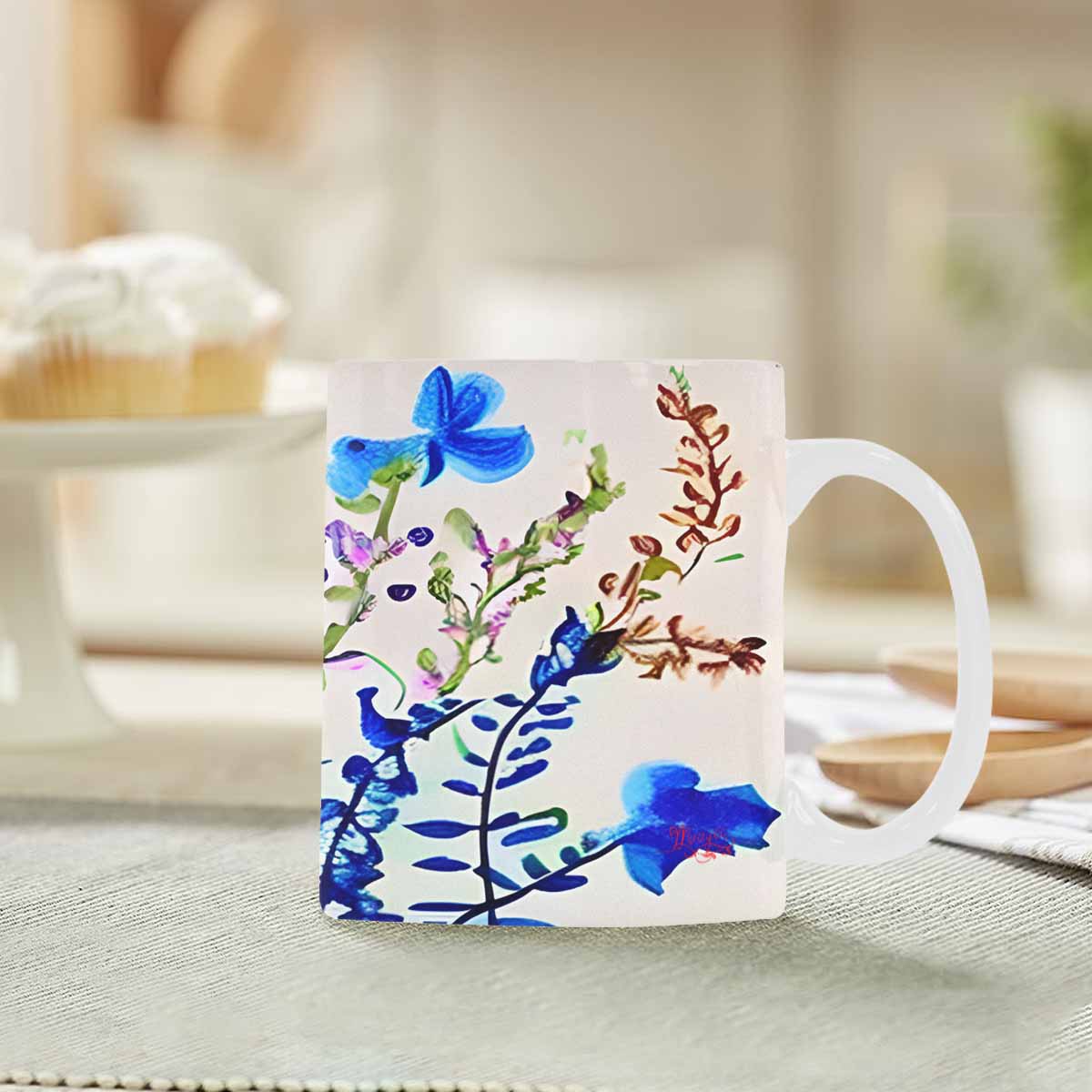 Quality Mug, coffee mug, tea cup, Bright florals, Set 1, Design 18