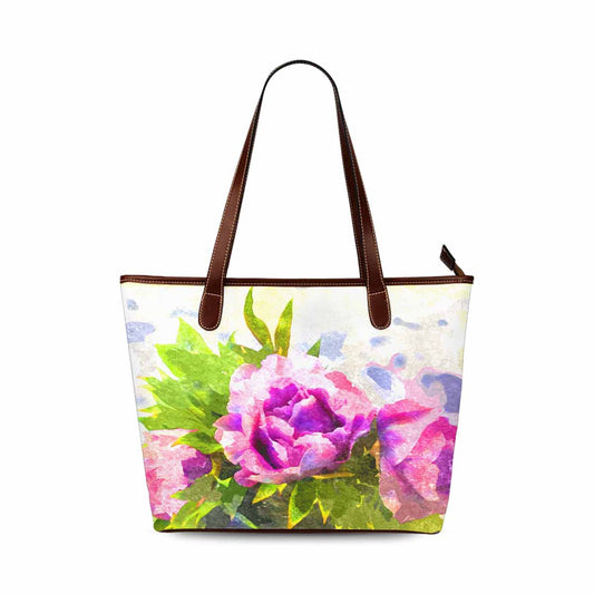 Classic Fabric handbag, watercolor floral, design 15