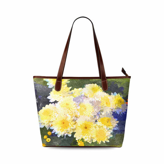 Classic Fabric handbag, watercolor floral, design 76