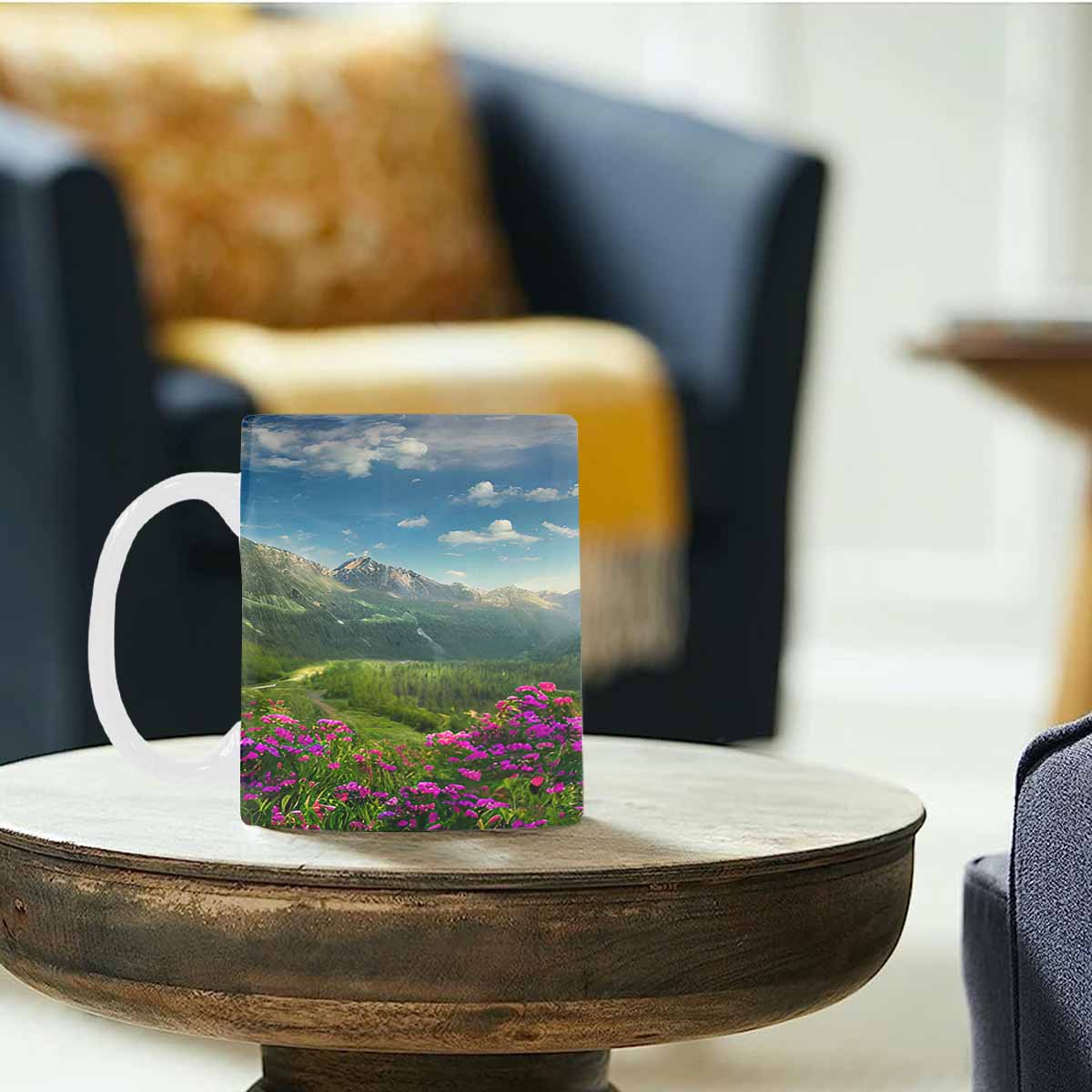 Rivers & Mountains Landscape mugs, set 1 design 30 (1)