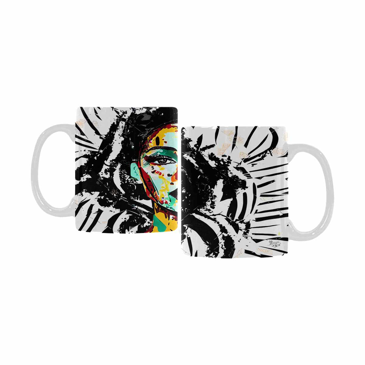 Quality Mug, coffee mug, tea cup, Black Faces, Set 1, design 65