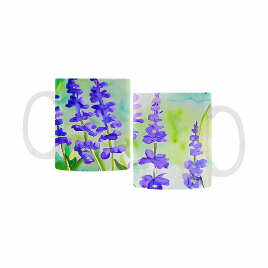 USA made Quality Mug, coffee mug, tea cup, Bright florals, Set 1, Design 106